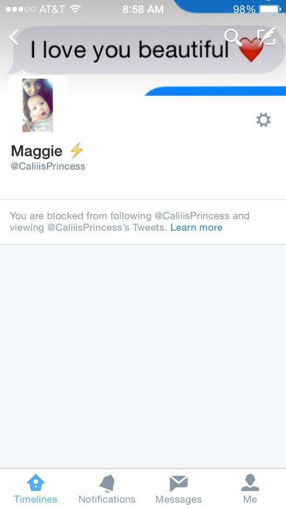 CynthiaCeped's tweet photo. Blocked by my own sister lol . #FAKE #BITCH #SMA #TITTYSUCKER #BYE http://t.co/iTpFTtVUtW