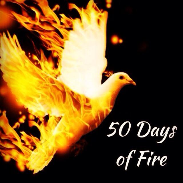 50DaysofFire's tweet image. Join me for 50 Days of Fire. 50 days of embracing the Power of the Holy Spirit! #50DaysofFire