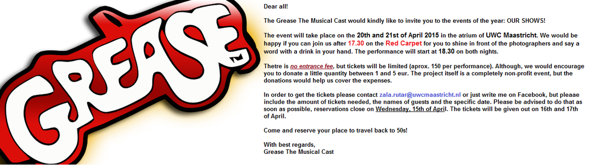 GreaseInTown's tweet photo. 14 days to go!
#GreaseTheMusical #Grease #GreaseInTown http://t.co/DelFdK7SEn