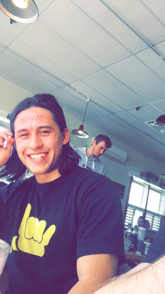 14maxim's tweet photo. First day back to work with chapie, you happy @Mcleland4 http://t.co/m1hpZntoqC