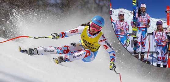 OnLineSkis's tweet image. Sans pitié,la jeune(24ans) #Ski euse @VilledeNice Margot #Bailet prive @mmaski d'un dernier titre #DH &amp;amp; #SG pour+0.04