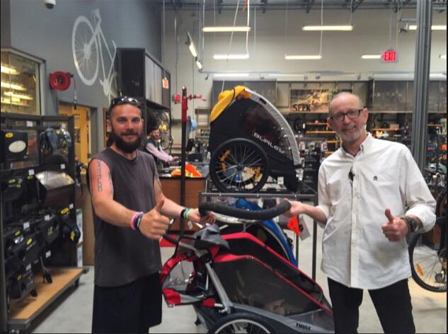 no injuries new stroller yianni from rei knoxville was very helpful ...