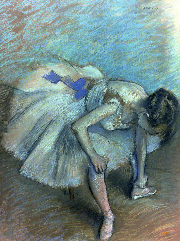 EyauukArt's tweet photo. Seated Dancer by Edgar Degas #pastel #ballet #funeart #degas #art http://t.co/IhxJxiOuet