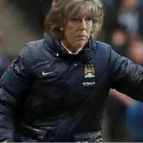 SundayChants's tweet photo. Manuel Pellegrini still doesn't look happy with this scoreline. http://t.co/STsxM2cNHQ