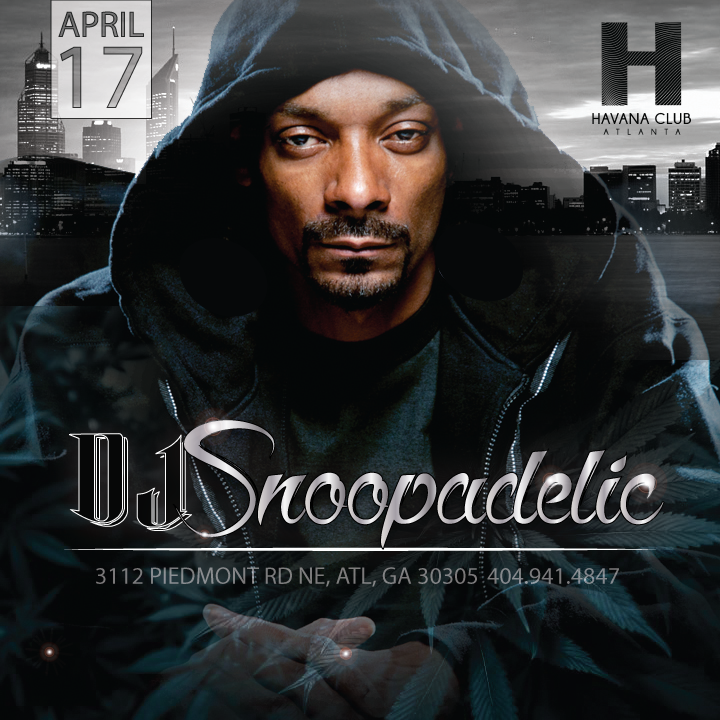 Havanaclub_atl's tweet photo. World Renowned, Dj Snoopadelic is in the building @ Havana Club Atl on Friday, April 17th! Mark your calendars! http://t.co/BL3xvdWHzP