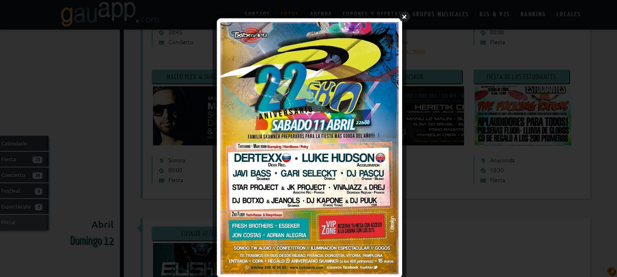 gauapp's tweet photo. #bumping El sábado 22 Aniversario de #Skamner @Txitxarro_club y SORTEAMOS 4 ENTRADAS para que no faltes! RT&FOLLOW! http://t.co/NxNvviTL6P