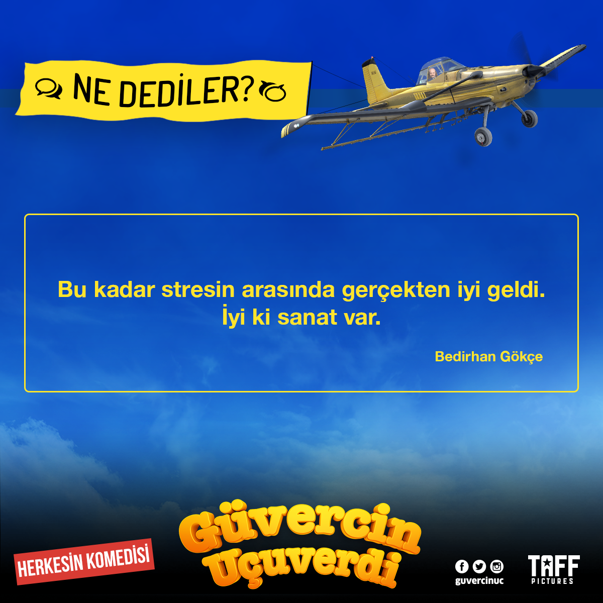guvercinuc's tweet photo. Bedirhan Gökçe: "Bu kadar stresin arasında gerçekten iyi geldi" #GüvercinUçuverdi #HerkesinKomedisi http://t.co/lOZPTQBL1K