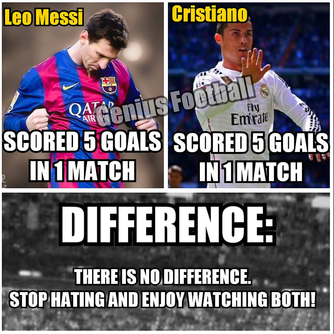 FootballFunnnys's tweet image. Messi and Cristiano