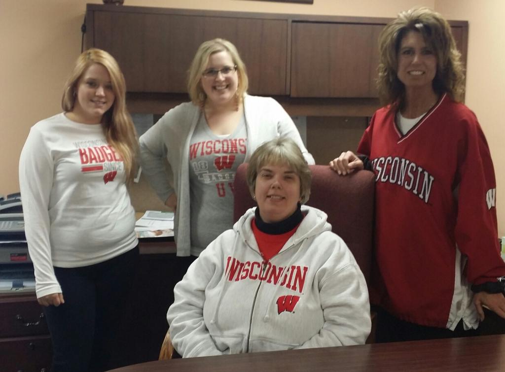 goldcrossanswer's tweet photo. From our team to yours...GO #Badgers!! #MakeEmBelieve http://t.co/T6HdHrzETK