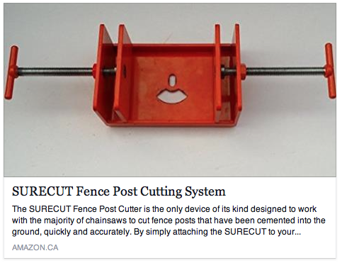 SureCutInc's tweet image. Our SURECUT Fence Post Cutter increases productivity by 90% and is now available on amazon.ca

amazon.ca/gp/product/B00…
