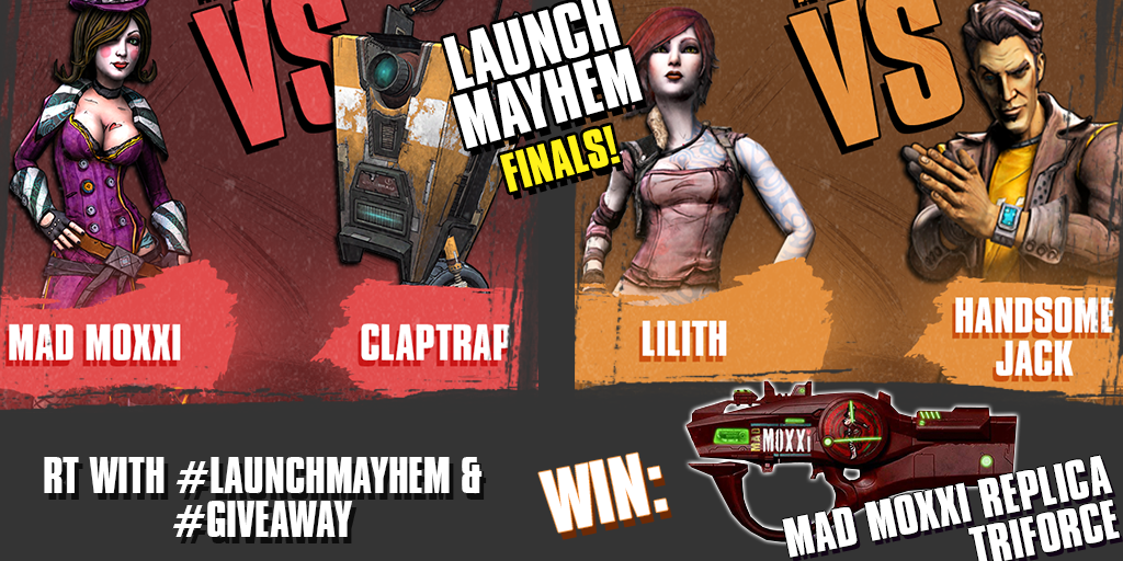 Borderlands's tweet image. RT Borderlands #LaunchMayhem #Giveaway for a chance to win a @ProjectTriForce Miss Moxxi Bad Touch.