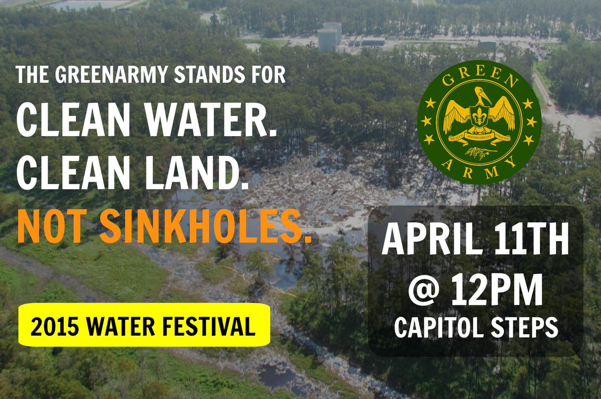 GreenARMY (@greenarmy_la) on Twitter photo Please join us for the Water Festival on the Capitol steps as we call for clean air, water, & land! <a href="/ltgrusselhonore/">Russel L. Honore'</a> Please join us for the Water Festival on the Capitol steps as we call for clean air, water, & land! <a href="/ltgrusselhonore/">Russel L. Honore'</a>