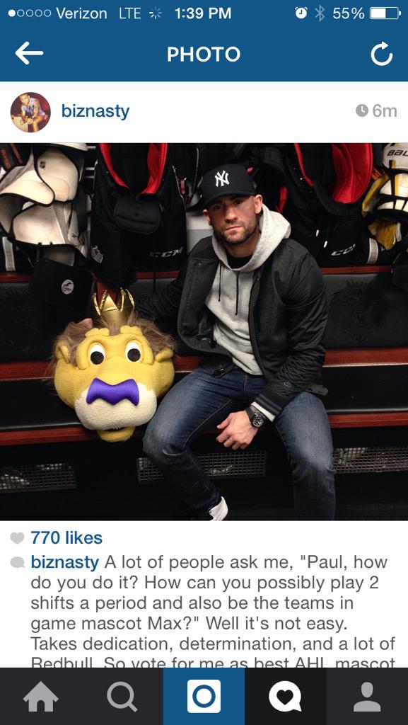 BizNasty2point0's tweet photo. Can you guys vote for me as best mascot? If not it's cool. Vote for me, Max. http://t.co/vVs8b1vfVT #MascotMadness http://t.co/oyw7vMxj0j