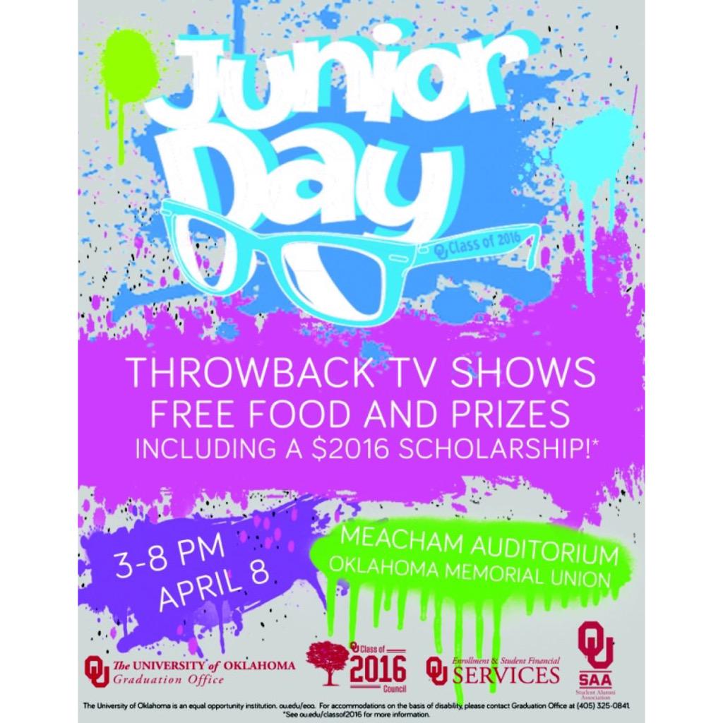 OUClassof2016's tweet image. LIZZIE MCGUIRE. FRIENDS. THATS SO RAVEN. BOY MEETS WORLD. FRESH PRINCE. These and more shows at Junior Day April 8th!