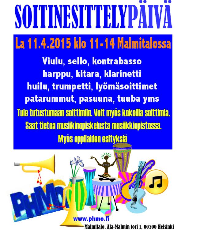 _PHMO_'s tweet photo. Soitinesittely lauantaina 11.4 klo 11-14, Open doors in PHMO Saturday 11.4 at 11-14 http://t.co/3RASys1qf3