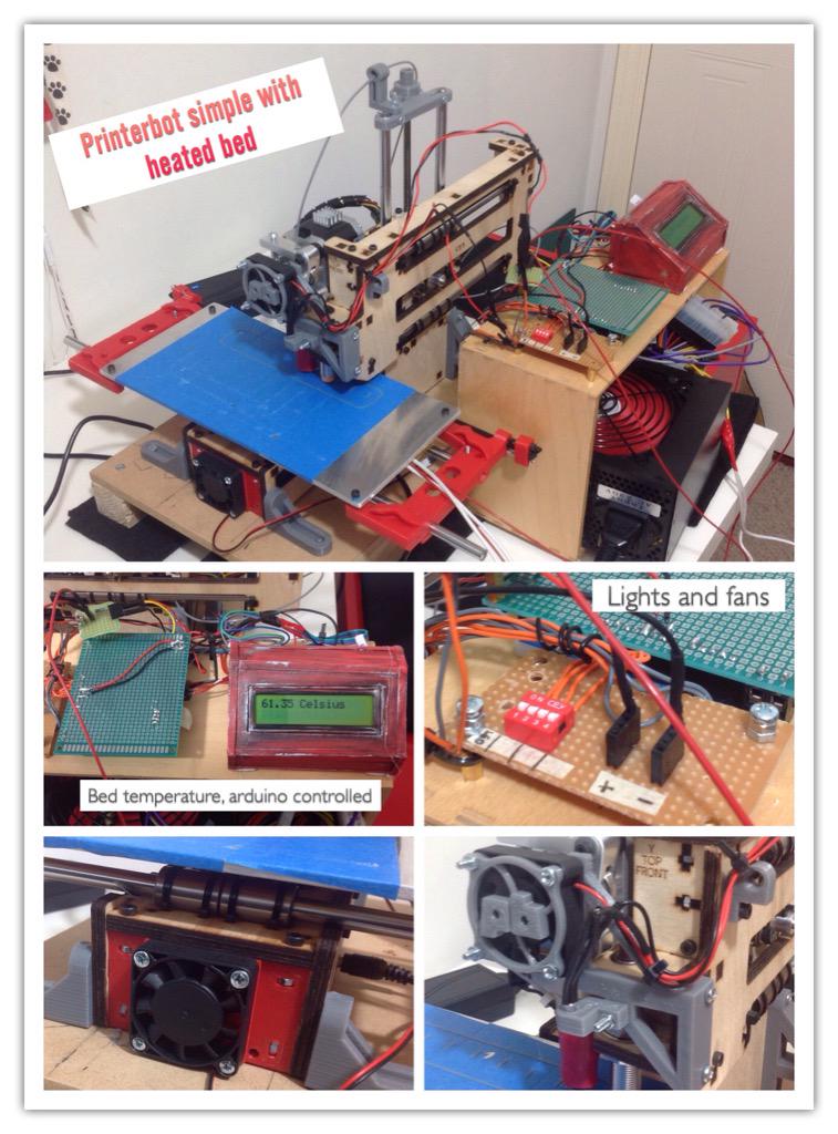 fornextloop's tweet photo. My #printerbot simple with #Arduino controlled heated bed is now finished! http://t.co/MI7tlAUkYh