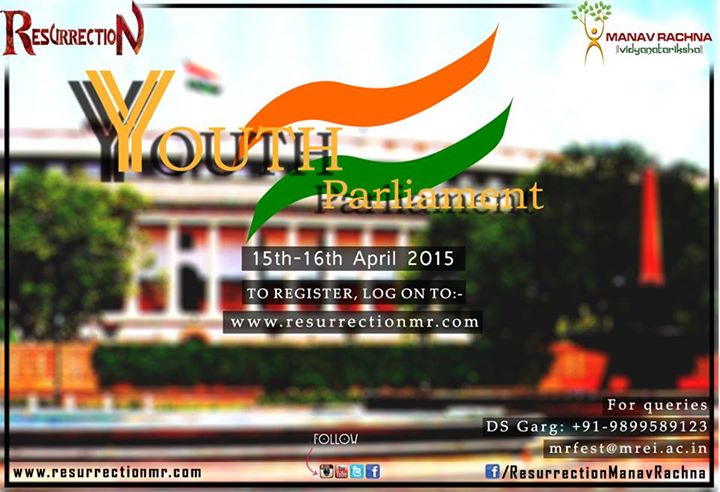 ResurrectionMR's tweet photo. "YOUTH PARLIAMENT" at #Resurrection2k15
To register,visit
http://t.co/Zh8zxK0ptz
#mrResurrects
#Faridabad http://t.co/FvjygSiZ2x