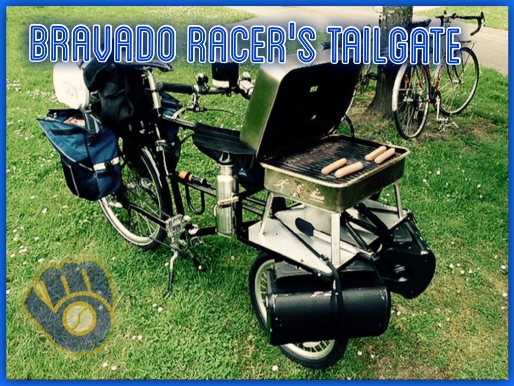 gotbravado's tweet photo. Possibly one of the best ideas for a biker? How did you get to #Brewers #OpeningDay? http://t.co/sQsy0A2tNm