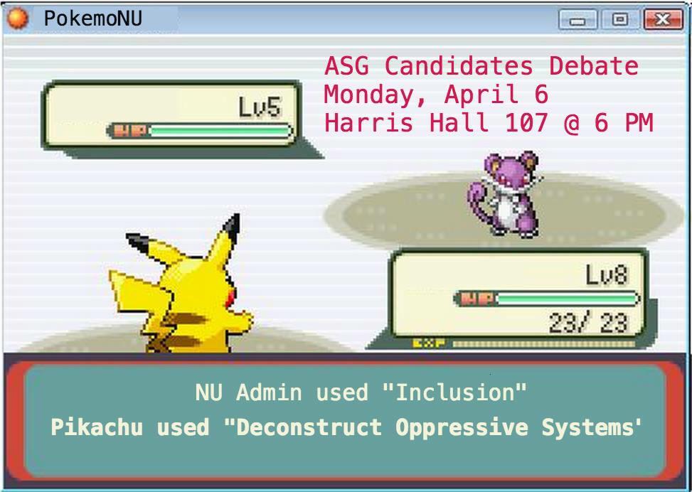 painttherock's tweet image. .@NorthwesternASG Candidates Debate 6pm in Harris 107 #ListenThenLead #BuildUpNU @NoahChristina @HaleyChrisNU