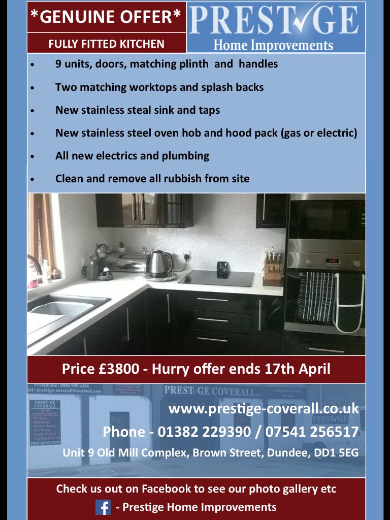 ***GENUINE OFFER FULLY FITTED KITCHEN***
SEE LEAFLET FOR DETAILS 
Price £3800