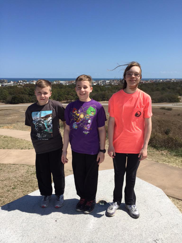 jenlchilds's tweet image. Beautiful day with the family…it was windy, but we made the climb! #springbreakOBX