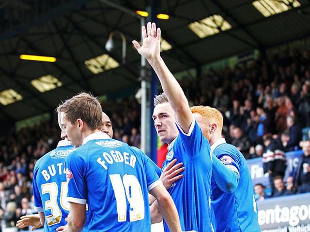 Chimes4PFC's tweet photo. @jedwallace62 scores this afternoon's opener against Plymouth - his 16th goal of the season. #PUP http://t.co/5ILpHlAJtz