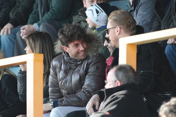 BBCRadioLincs's tweet image. #TOWIE stars @ChloeLewis01 @RealJamesArgent at @bostonunited as pal @Jakehall01 scores (pics via @David_Shipman)