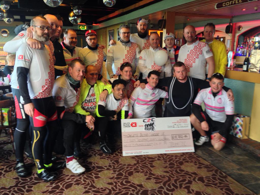 CyclingDBC's tweet photo. The grand total: £15,750!! BOOM! @DeleteBC http://t.co/qsYgtHjvEG
