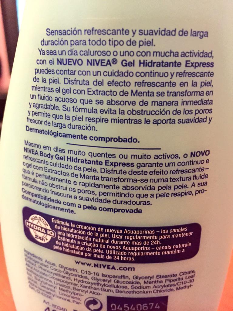 wwonderfulworld's tweet photo. Nivea, me has decepcionado... #absorve http://t.co/JBTQdjhI2X