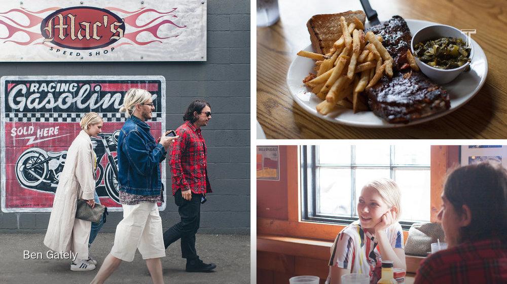 .<a href="/CreaturesOTW/">CreaturesoftheWind</a> and <a href="/tavitulle/">Tavi Gevinson</a>: just like us! Because when in North Carolina, you eat BBQ nyti.ms/1GZrwng