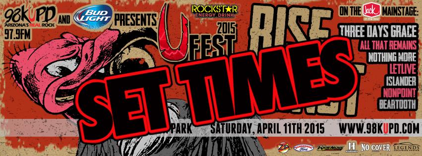 98KUPD's tweet photo. Check out the #setimes for #Ufest2015 http://t.co/mGO0NdXFzz http://t.co/Rs4rYyAAJc