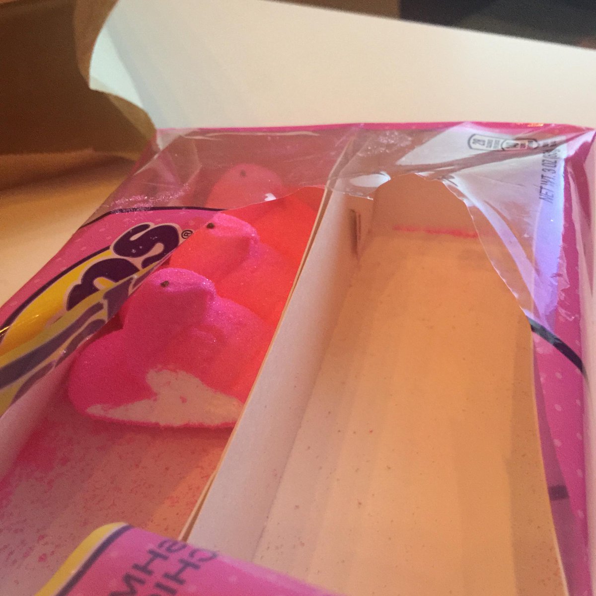 JimGaffigan's tweet photo. What wine goes with the pink peeps? http://t.co/td9mBjf2VV