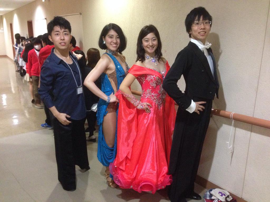 雅祭始まります！競技ダンス部は7番目です⭐️ドレスでのデモンストレーションなので、お楽しみに💃✨