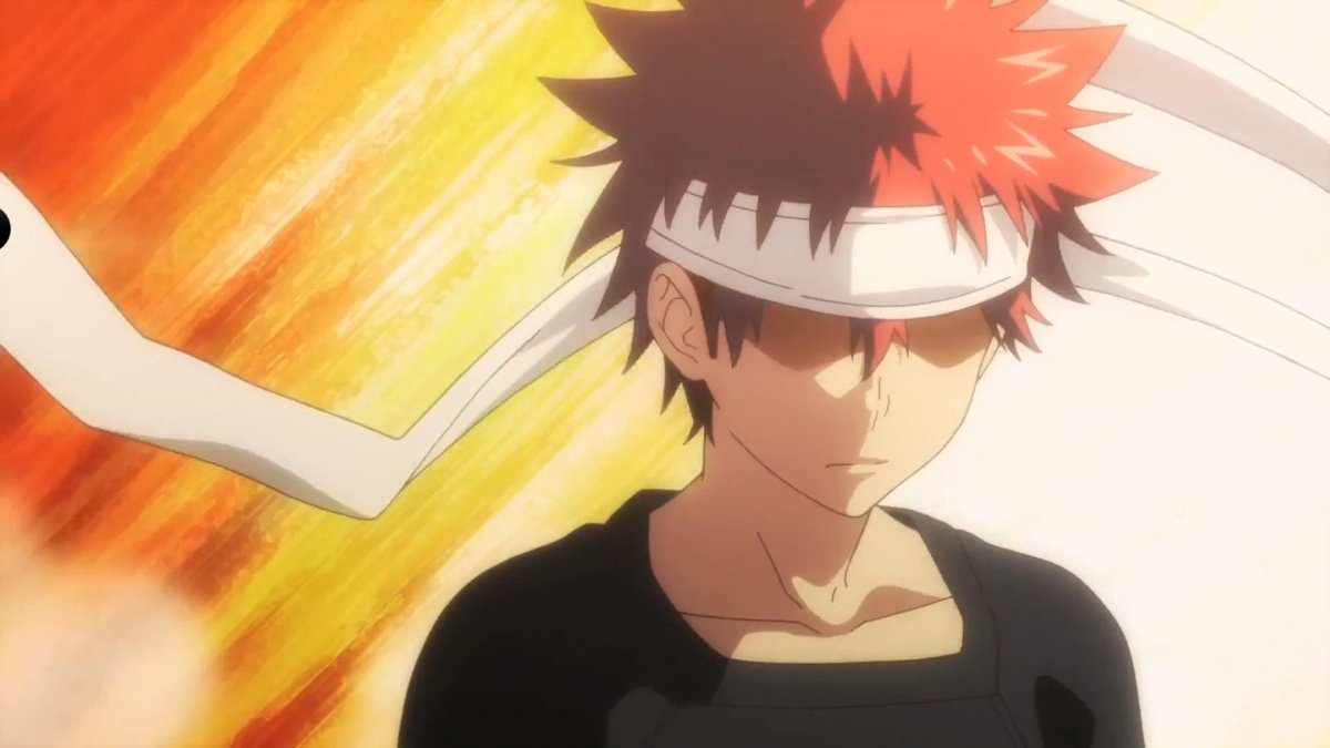 Sinjuda's tweet photo. #ShokugekiNoSouma might be my new favorite anime. Cooking anime with this much intensity in just the first episode! http://t.co/wf8B7stZ5h