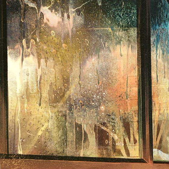 げみ 5月画集発売 雨に濡れた窓ガラスを描き込んだ Http T Co Ud4tzoa8wm