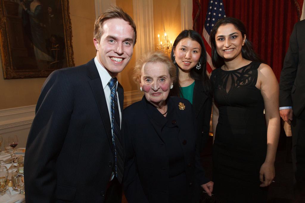 futurediplomacy's tweet photo. @futurediplomacy staff at our Secretaries of State Project event with Secretary Albright last week. @Laliceshan http://t.co/ZrWPf6C4vX
