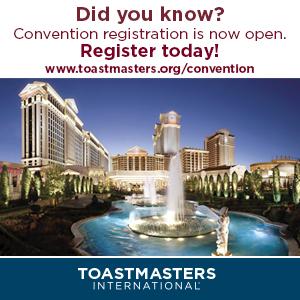 Toastmasters's tweet photo. The #Toastmasters 2015 Convention registration is now open. Register today! http://t.co/urTHEnci4Z #publicspeaking http://t.co/cQ7Pe2lI0m