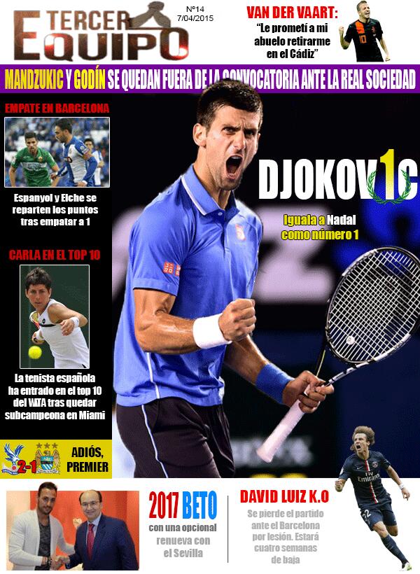 Tercer_Equipo's tweet photo. #PortadaTE: Djokov1c por @iDonSimon http://t.co/cewxKtRXEq http://t.co/YVV6sk23Up