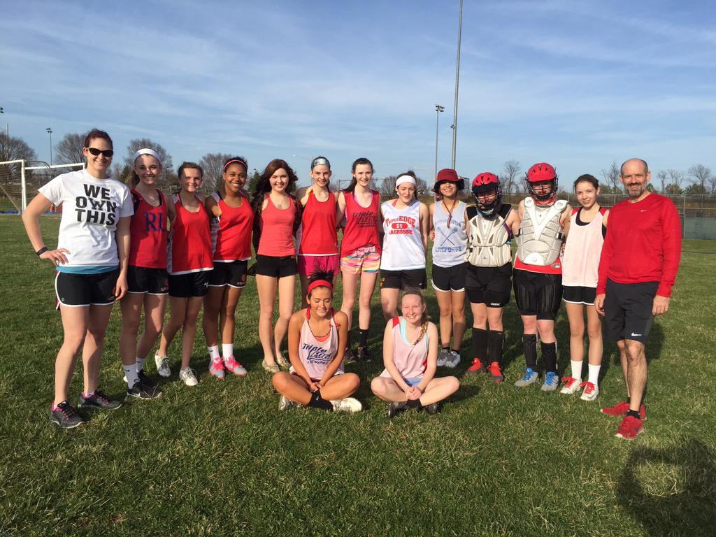 HHSLaxPride's tweet photo. We had a very special guest at practice today. #manserbeatscancer http://t.co/Ijgs6qJPqk