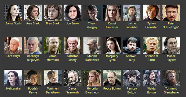 RottenTomatoes's tweet photo. The Ultimate #GameOfThrones Character Guide ---> http://t.co/c49b8ClYYi http://t.co/CEnxbJ2U58