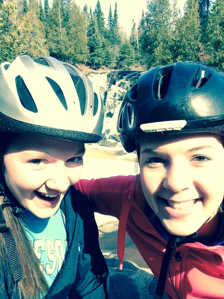 KCEck's tweet photo. Got to spend the day with @KrystAmilkay blading up the falls! #gooseberry #speeddemon #helmets http://t.co/xifR8srKwl