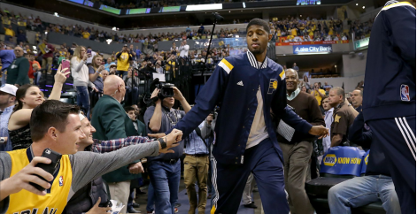 TwinsNBA's tweet photo. W/ @Yg_Trece , PG13 In His Debut 13 points, 2 rebounds & 2 Asistensias ... ♥
#WelcomeBackPG http://t.co/m7bv2Bo5Kj