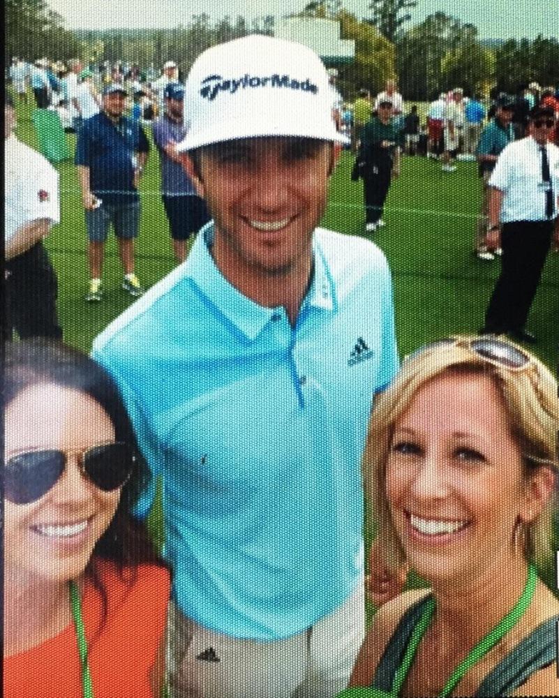 Beautiful day at The <a href="/TheMasters/">The Masters</a> with our favorite golfer <a href="/DJohnsonPGA/">Dustin Johnson</a>!