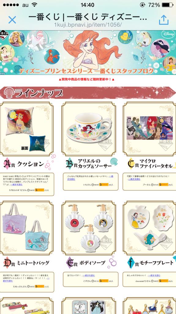 一番くじディズニープリンセス