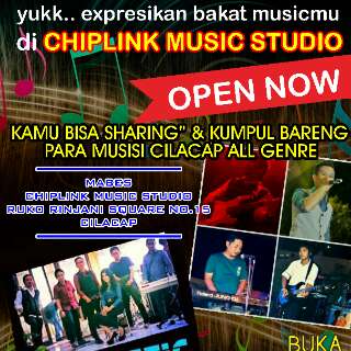 Open Now! CHIPLINK STUDIO MUSIC | mabes: ruko rinjani square no.15 | booked: 085716265402, 082320222009