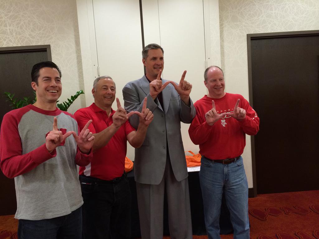 UWMadison's tweet photo. It was hard work, but we’ve converted @laettnerbball, @DukeU @DukeMBB (H/T @Dabrandonwarman) #badgers http://t.co/HsKnnjEQKb