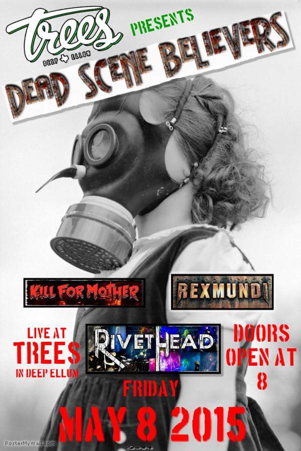 DSBelievers's tweet photo. New show May 8, 2015 at Trees in Deep Ellum, Dallas with Rivethead, Kill for Mother, and RexMundi http://t.co/xKWgotcA7c