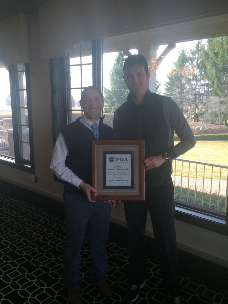 ecmpga's tweet photo. Congrats to Kyle Martin on winning the Chapter Championship and the Player of the Year for the #ECMPGA http://t.co/AttNZnaKIK