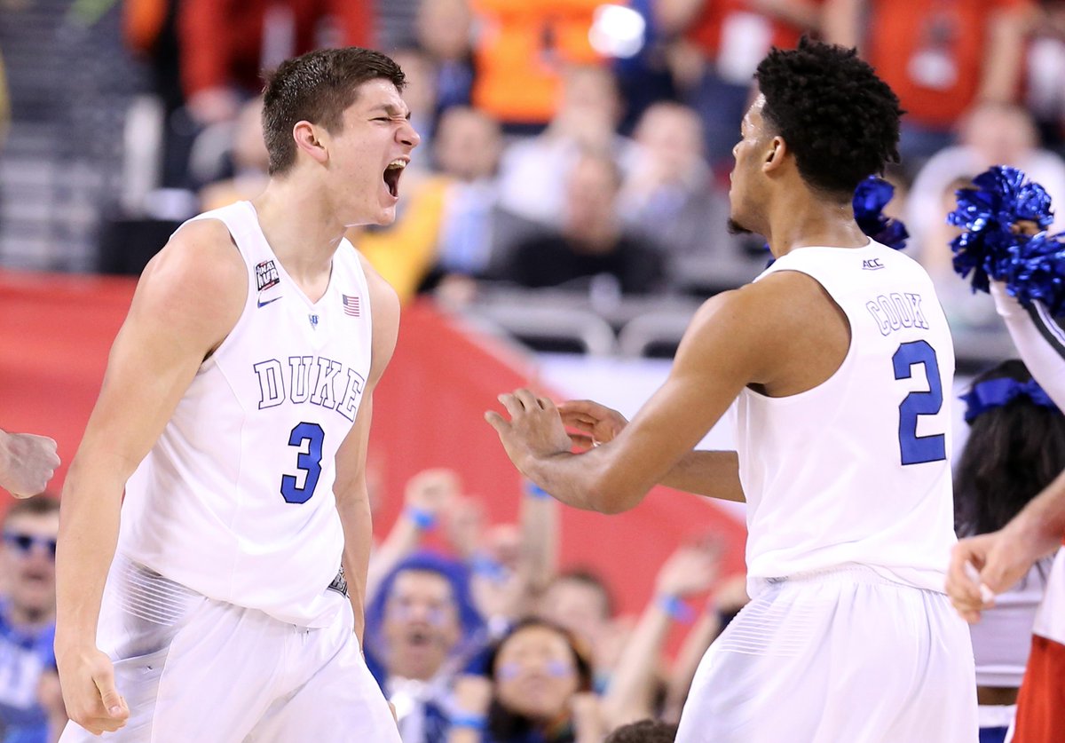 SportsCenter's tweet photo. Grayson Allen scored 18 points in five NCAA Tournament games before championship. He scored 16 in the title game. http://t.co/BPOrQXybxT