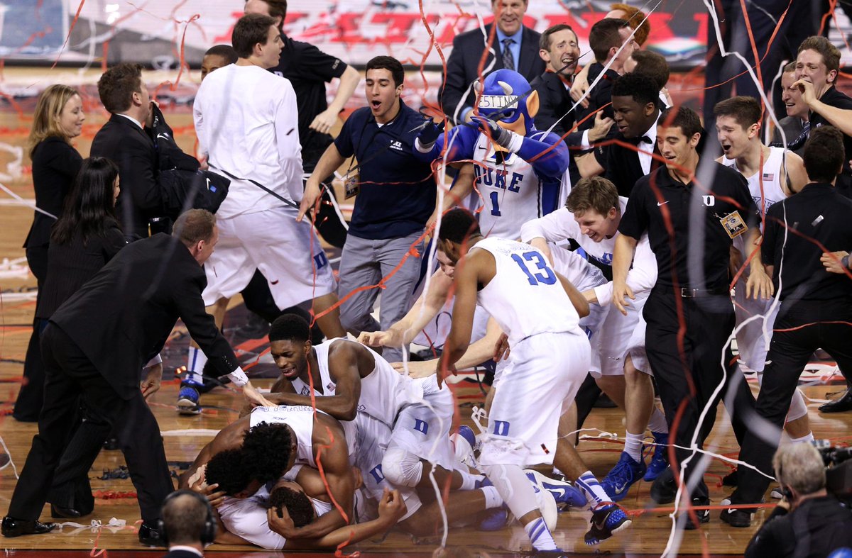 That moment when you win the 5th national championship in school history...